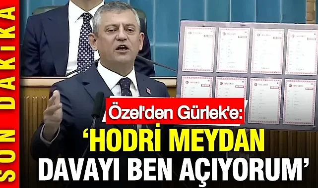 Özgür Özel'den Akın Gürlek'e: Hodri meydan, davayı ben açıyorum