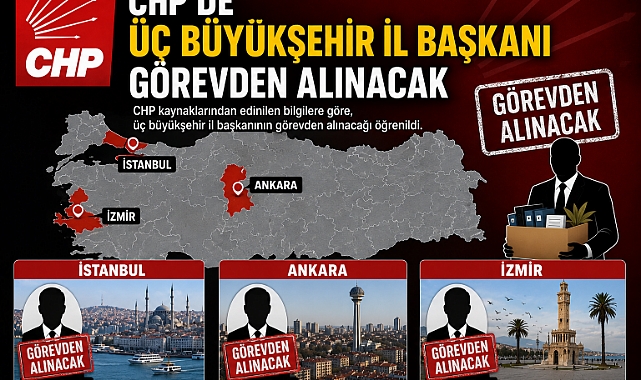 CHP'de "Üç büyükşehir il başkanı görevden alınacak'
